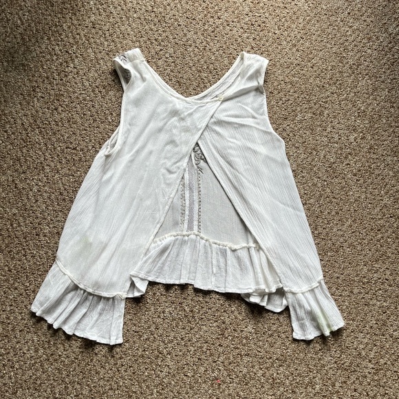 Embroidered Open Back Tank - Picture 2 of 4